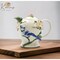 kevinsgiftshoppe Hand Painted Ceramic Blue Jay Bird Teapot   Tea Party Decor Cafe Decor Farmhouse Decor